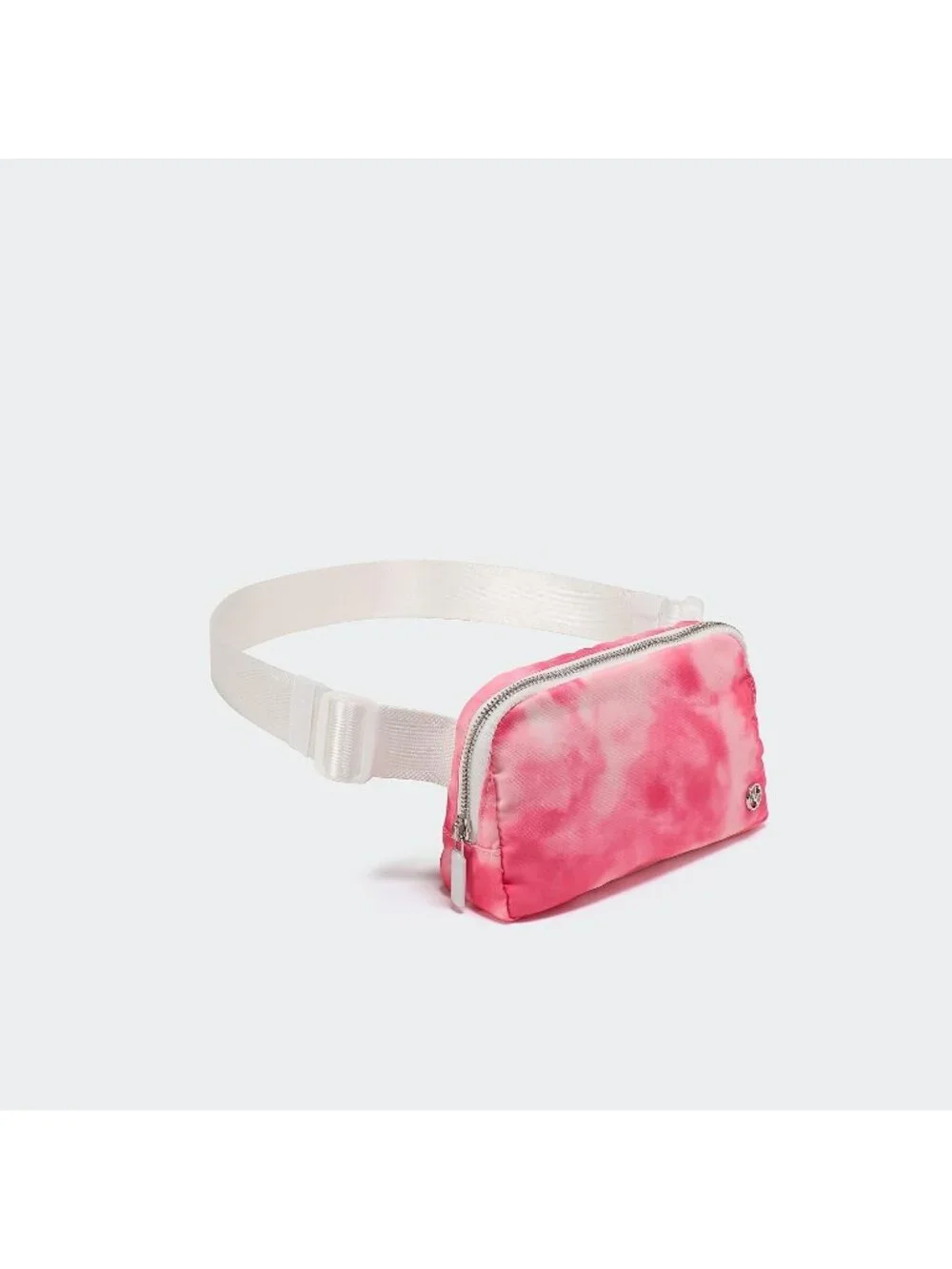 Men's Cloud Pink Crossbody Belt Bag Wide Zipper Adjustable Strap 3-Pockets